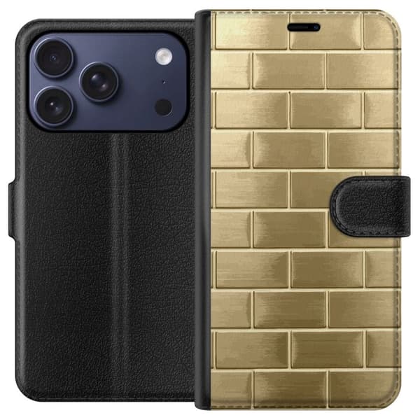 Pung Taske til Apple iPhone 17 Pro med gyldne mursten