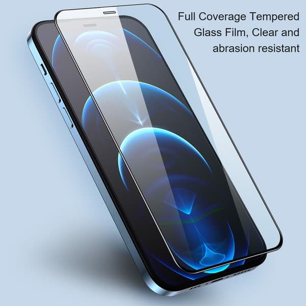 [1-PACK] Härdat Glas Skärmskydd iPhone 12 Mini - Svart