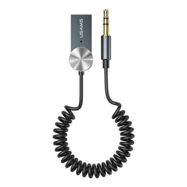 USAMS USB-A - AUX-adapteri Bluetooth - Tarnish