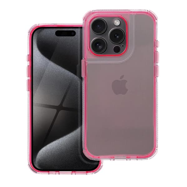 Telefontaske til iPhone 17 Pro Matrix Klar - Pulverrosa