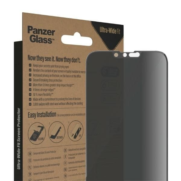 PanzerGlass iPhone 14/13 Pro Max Näytönsuoja Privacy Anti-bac