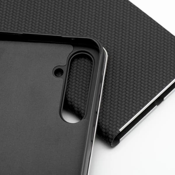 Galaxy S25 Edge Plånboksfodral Luna Carbon - Svart