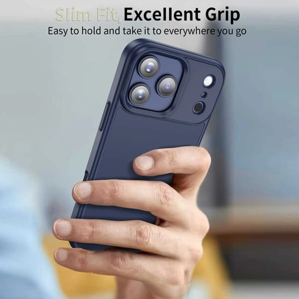 Tech-Protect Telefontaske til iPhone 17 Pro Max Matte - Mørkeblå