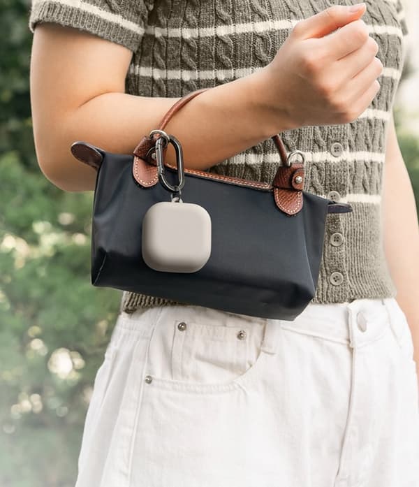 Ringke Cover Til Galaxy Buds 4/4 Pro Silikone - Stone