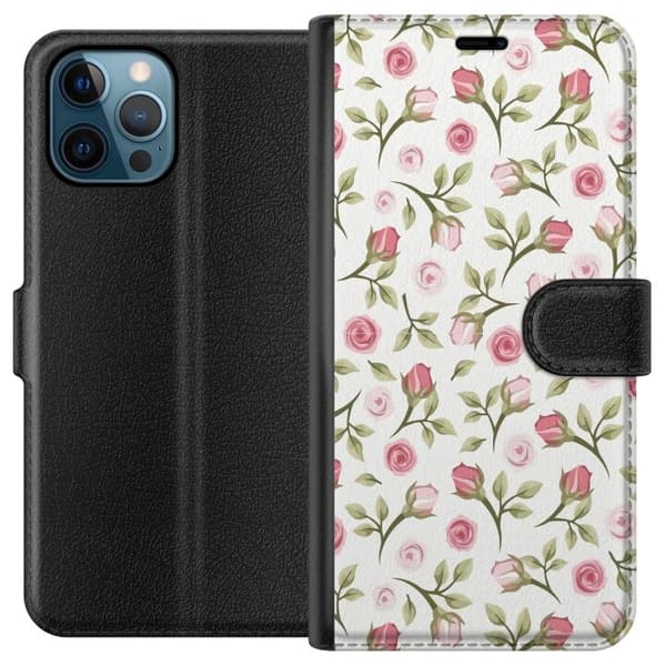 Plånboksfodral till Apple iPhone 12 Pro med Blommigt