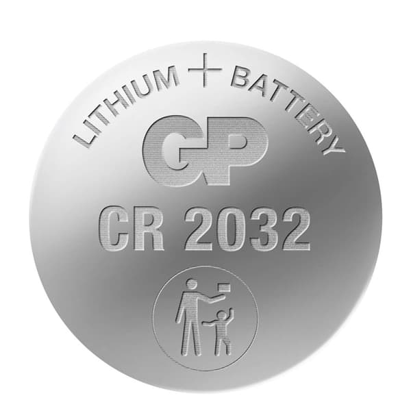 GP knapcellebatteri Lithium CR2032 10-pakke