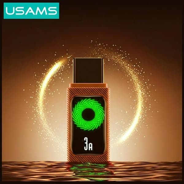 USAMS USB-C–USB-A 18W kaapeli 1.2m U92 - Oranssi