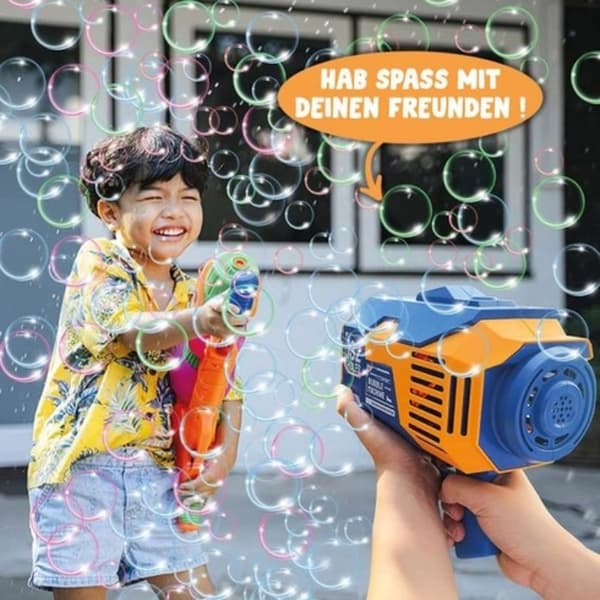 Bazooka Bubble® Blå Raketformet Boblemaskine til Børn