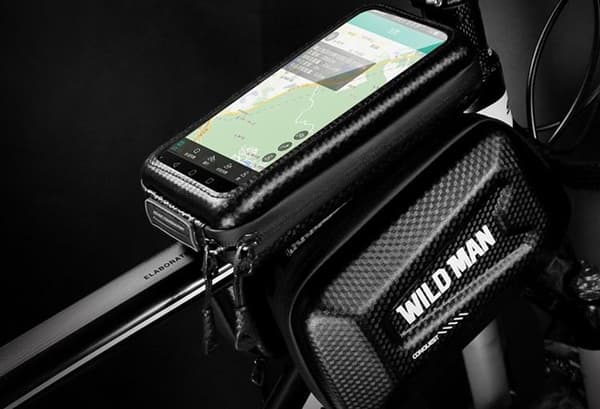 WildMan Cykelrammetaske Med Lås 1.2L (4"-7") E6S - Sort
