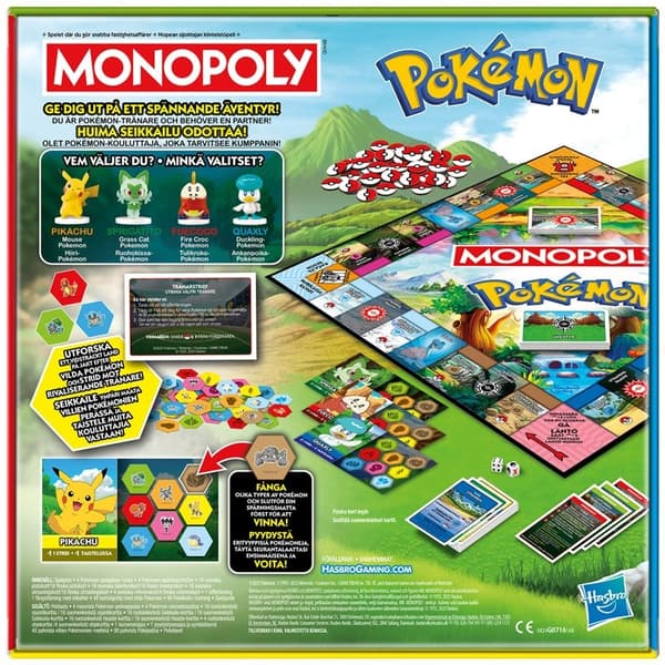 HASBRO Lautapeli Monopoly Pokemon (SE/FI)