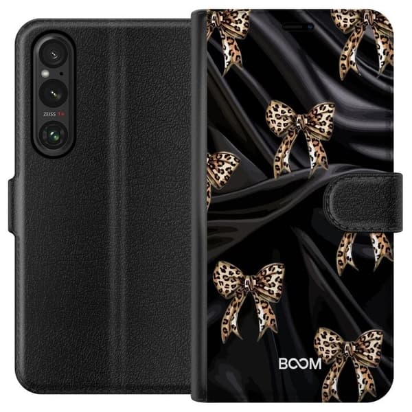 Plånboksfodral till Sony Xperia 1 VI med Leopard Bow