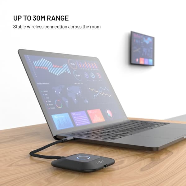 FIXED AirLink Trådløs USB-C/HDMI-sender Sort