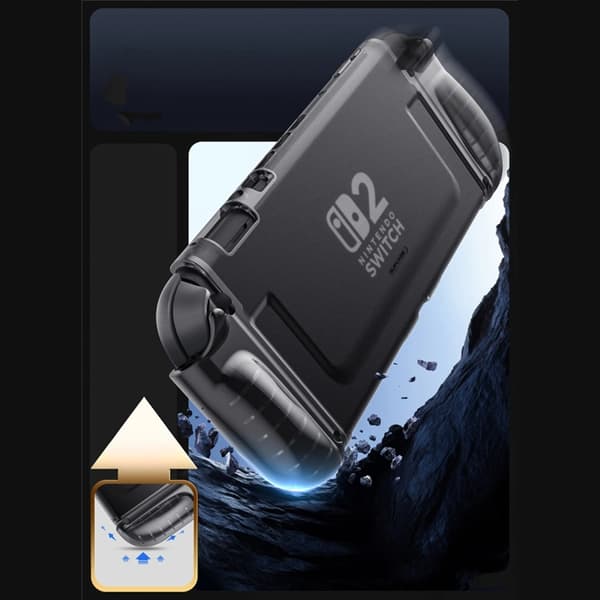 SupCase Nintendo Switch 2 -kuori Frost - Musta