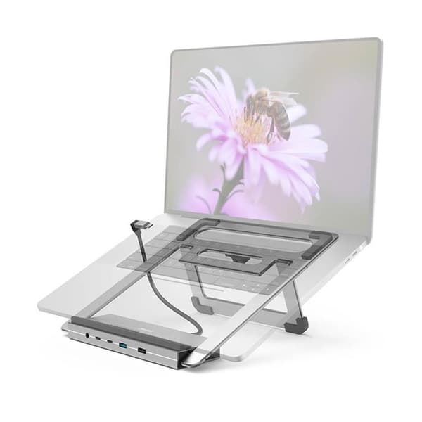 Hama USB-C dockingstation 12in1 - Sort