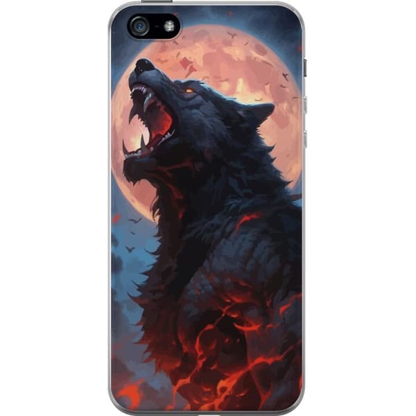 Taske til Apple iPhone 5 med Howling Wolf
