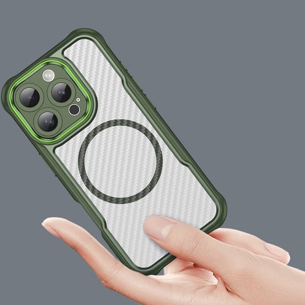iPhone 16 Pro MagSafe silikonikuori Leading - Vihreä