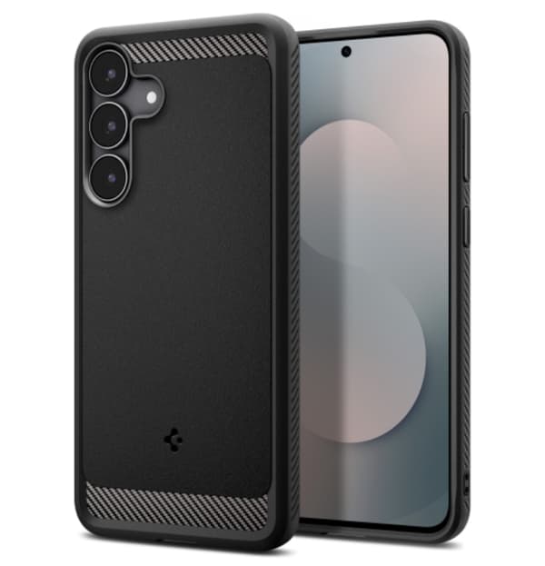 Spigen telefontaske til Galaxy S25 FE Rugged Armor - Mat Sort