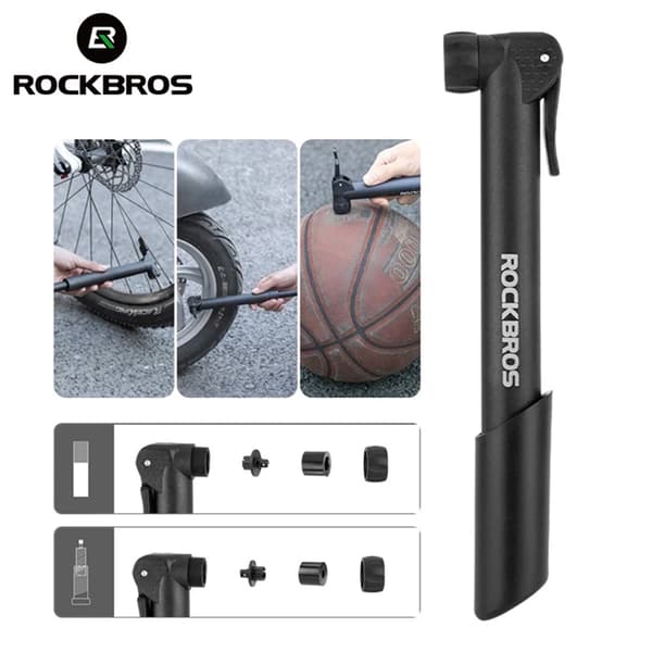 Rockbros Cykelpumpe - Sort