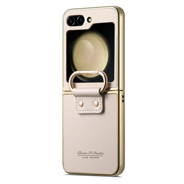 Mobilskal för Galaxy Z Flip 6 Electroplating Ring Kickstand