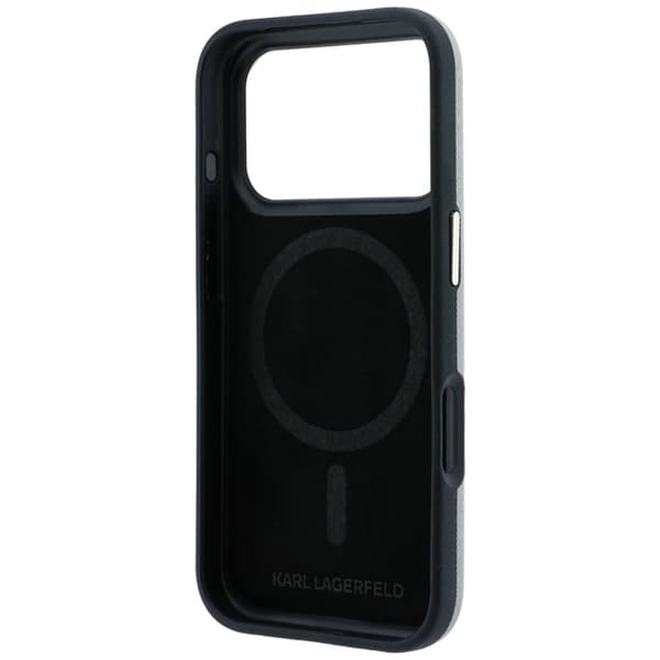 Karl Lagerfeld -puhelinkotelo iPhone 18 Pro/17 Pro Magsafe Saffiano Small Script