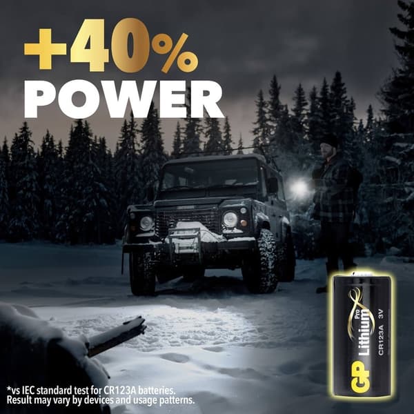 GP Batteri Lithium Pro 123A 4-Pakke