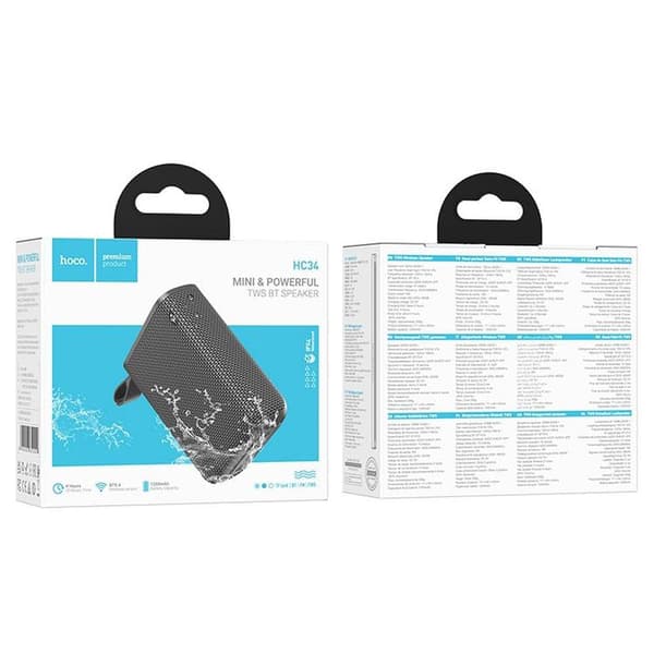 Hoco Højttaler Bluetooth 5W 1200mAh HC34 - Grå