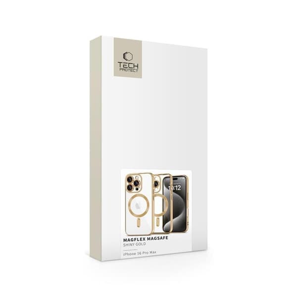 Tech-Protect Mobilskal till iPhone 16 Pro Max Magsafe Magflex - Shiny Guld