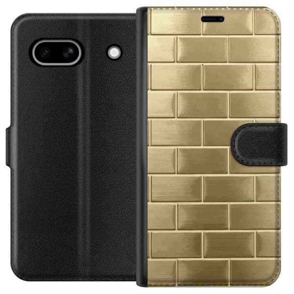 Plånboksfodral till Google Pixel 7a med Gyllene Murstenar