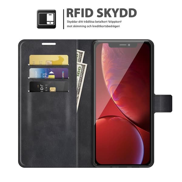 BOOM iPhone 13 Pro Max Plånboksfodral RFID-Skyddat - Svart