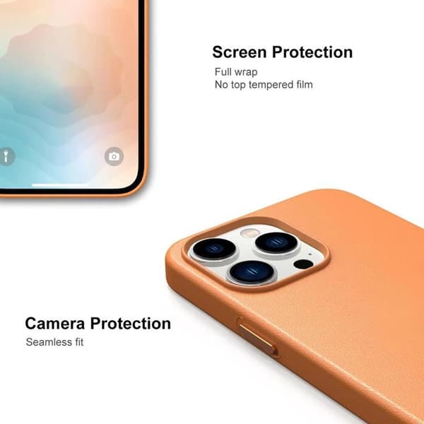 BOOM iPhone 14 Plus Cover Magsafe Ægte Læder - Grøn