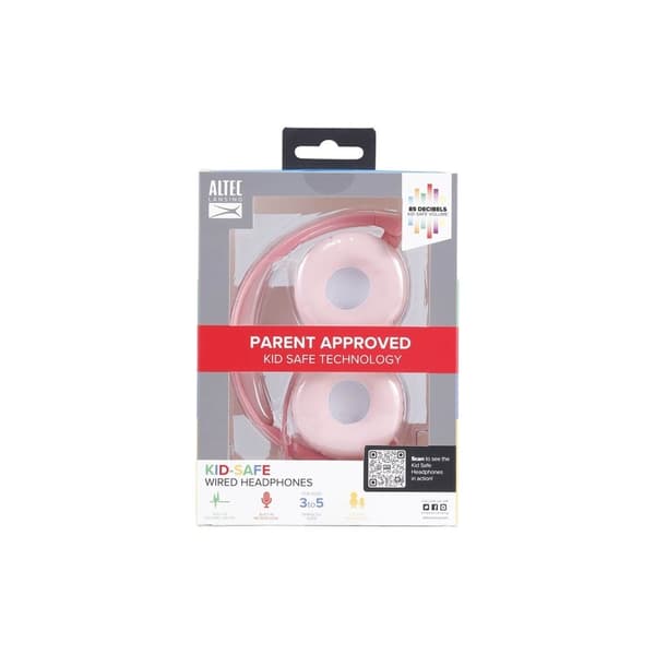 ALTEC Børneøretelefon Kablet On-Ear Pink