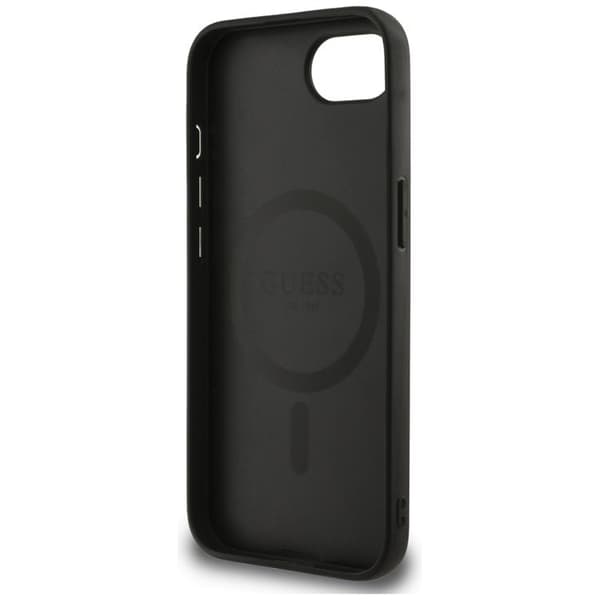 Guess Mobilskal till iPhone 16e MagSafe Peony Script Logo - Svart
