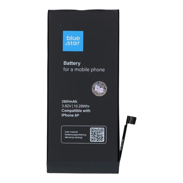 Blå stjerne iPhone 8 Plus batteri HQ 2691 mAh