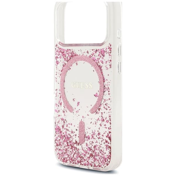 Guess Mobilskal till iPhone 18 Pro Max/17 Pro Max Magsafe Resin Bottom Glitter