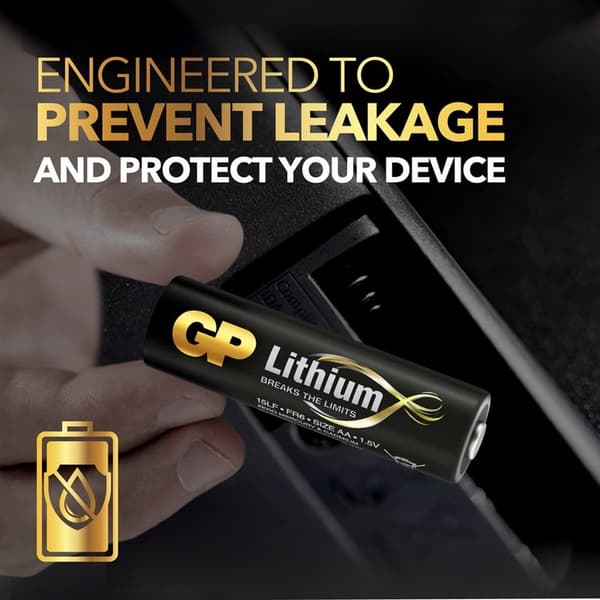 GP Batteri Lithium AA 1,5V 4-Pack