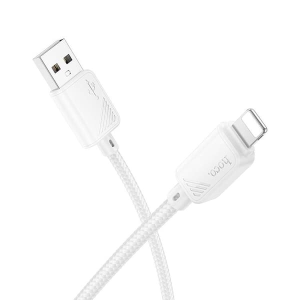 HOCO USB-A til Lightning Kabel 2.4A 1 m X113 - Hvid