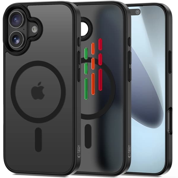 Tech-Protect Telefontaske til iPhone 17 Magsafe Matte - Sort