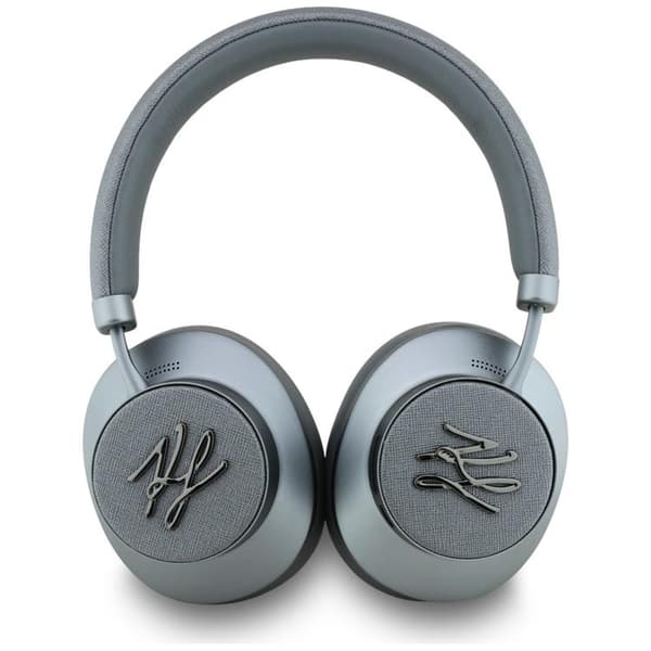 Karl Lagerfeld Over-Ear Hörlurar Bluetooth ANC Grained Initials - Grå