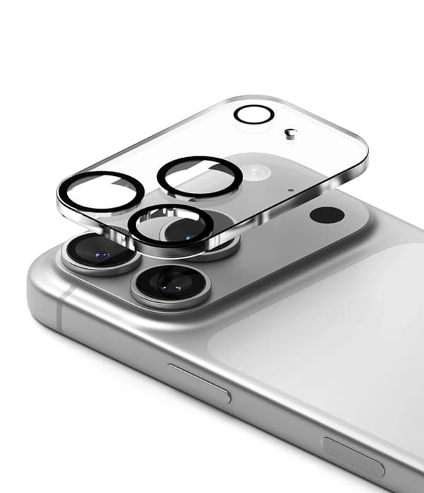 [2-Pack] Ringke Härdat Glas Kameraskydd För iPhone 18 Pro - Svart