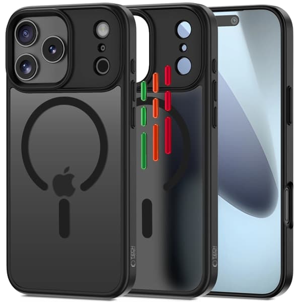 Tech-Protect Telefontaske til iPhone 17 Pro Max Magsafe Matte - Sort