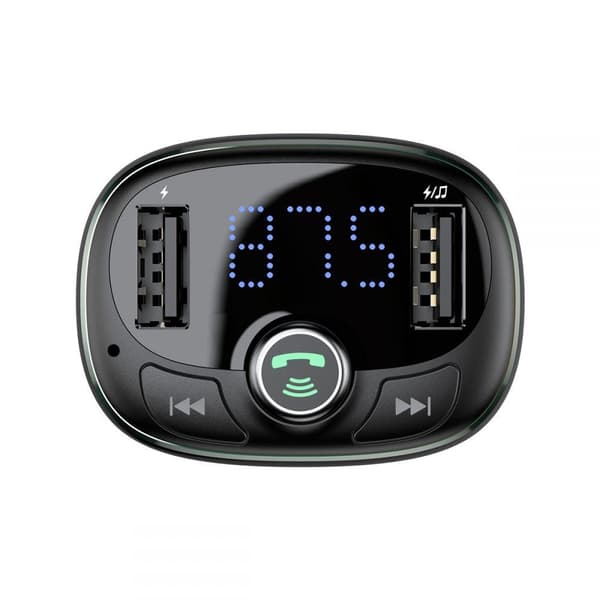 Baseus FM-lähetin T-tyyppinen Bluetooth 2xUSB microSD