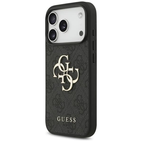 Guess Telefontaske til iPhone 17 Pro 4G Stort Logo - Sort