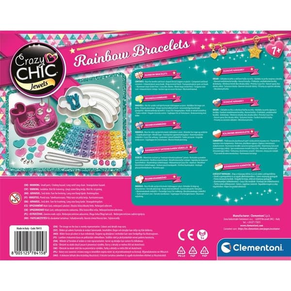 CLEMENTONI Crazy Chic Bracelets Rainbow