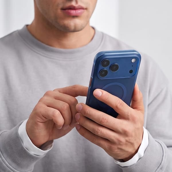 Tech-Protect Mobilskal För iPhone 18 Pro/17 Pro Magsafe Magair CC - Djupblå