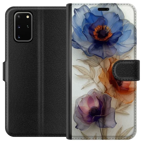 Pung Taske til Samsung Galaxy S20+ med Silke Blomster