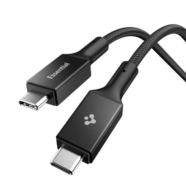 Spigen USB-C til USB-C Kabel 1m 100W - Sort