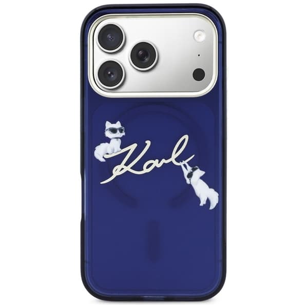 Karl Lagerfeld Telefontaske til iPhone 17 Pro Max Magsafe Choupettes Karl Script