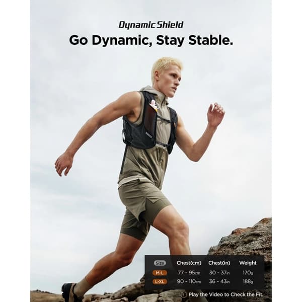 Spigen Running Reflexväst För Active (M-L) Dynamic Shield - Svart