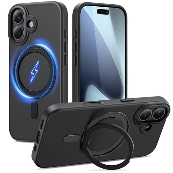 Tech-Protect Telefontaske til iPhone 17 Magsafe Kickstand - Sort