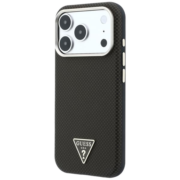 Guess Mobilskal För iPhone 18 Pro Max/17 Pro Max Magsafe Kevlar Triangle Logo